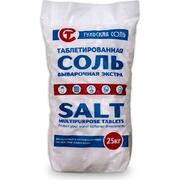 Соль таблетированная Тульская (99.8%), 25 кг